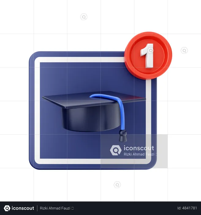 Education Notification  3D Icon