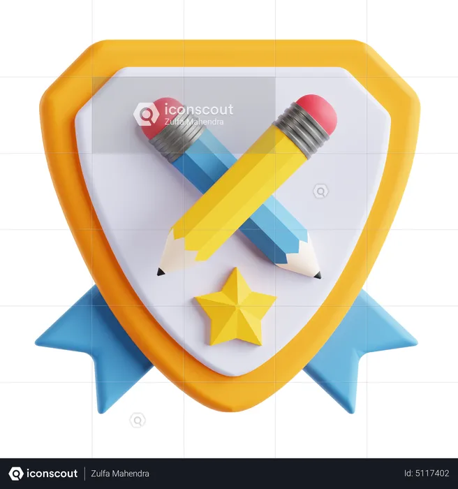 Education Security  3D Icon