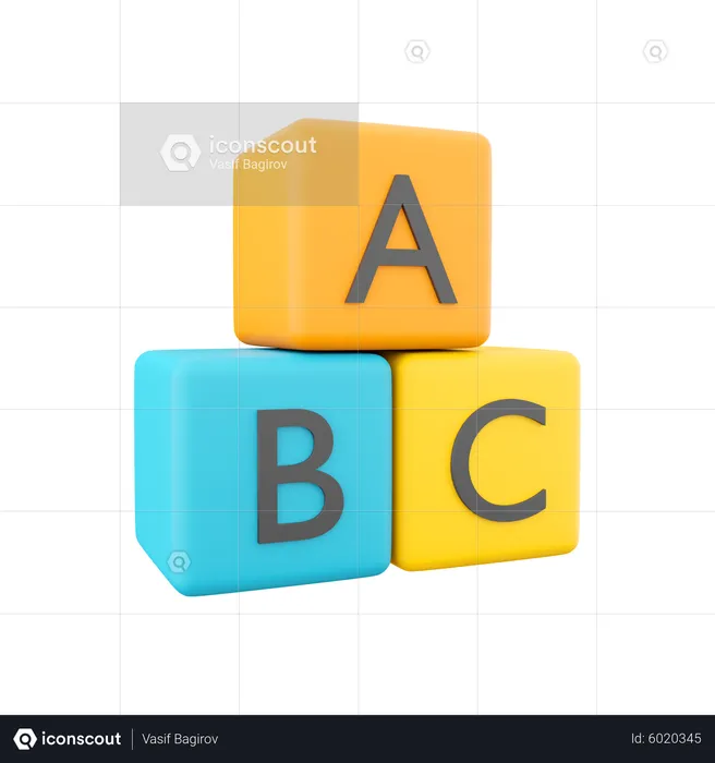 Educational Blocks  3D Icon