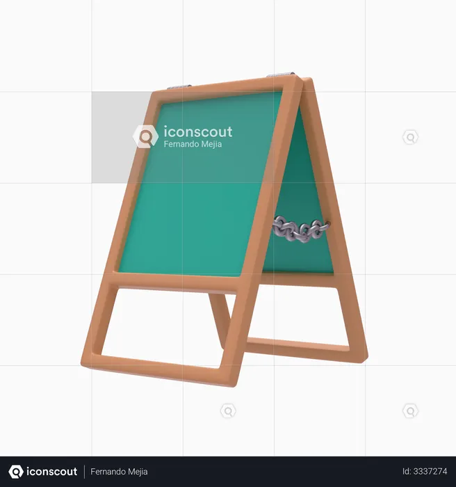 Educational Board  3D Illustration