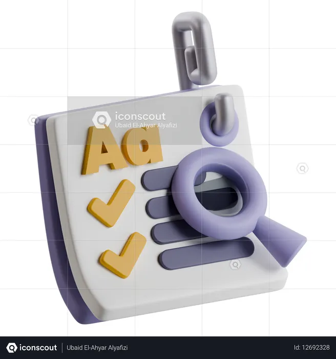 Educational Checklist  3D Icon