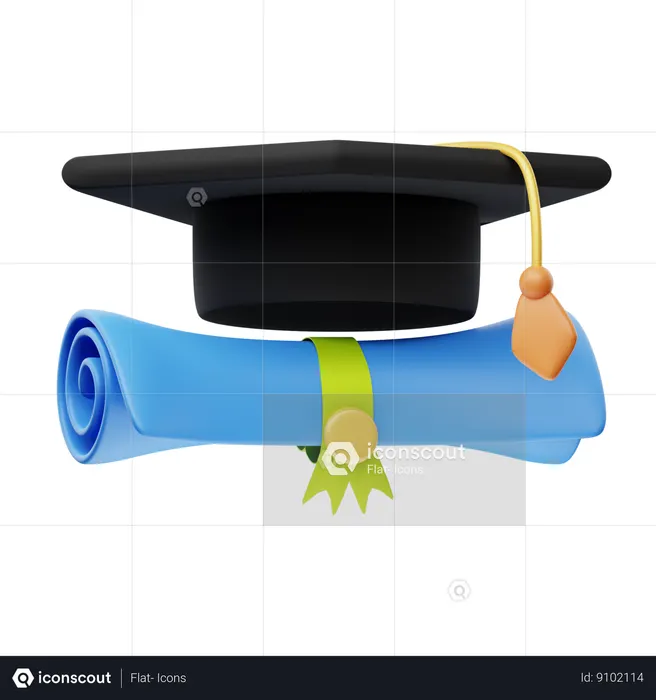 Educational Degree  3D Icon