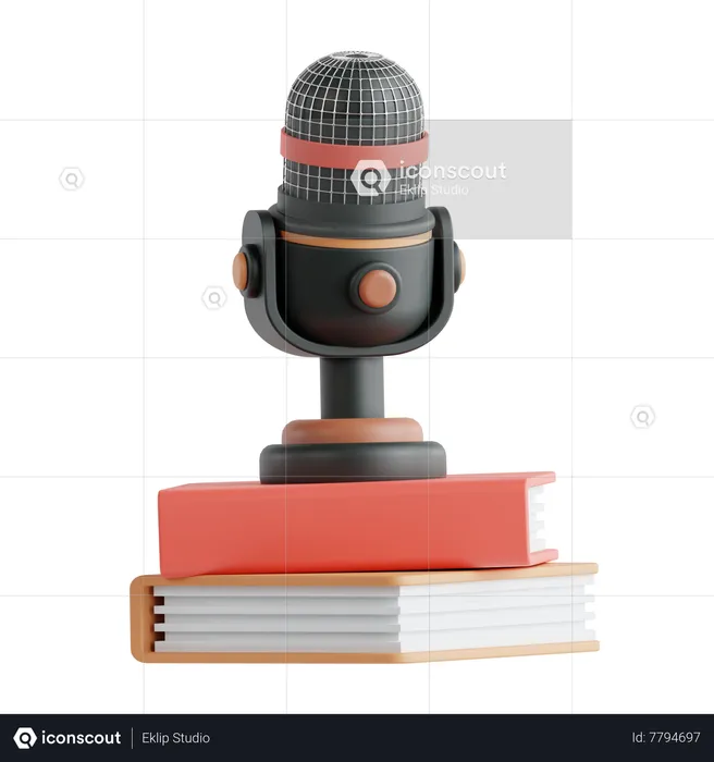 Educational Podcast  3D Icon