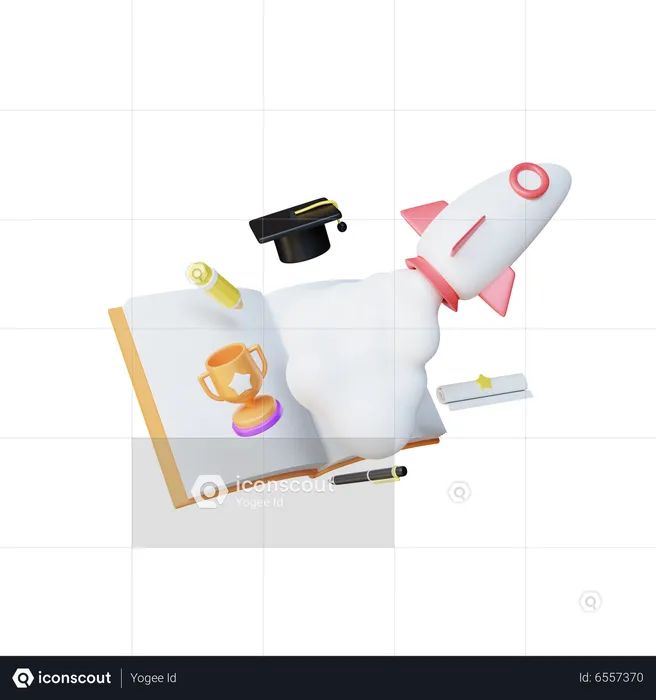 Educational Startup  3D Icon