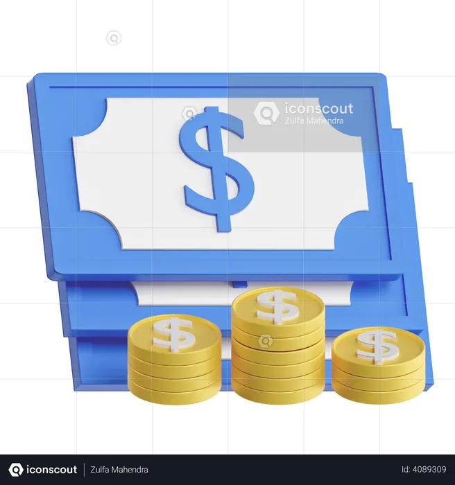 Dinero  3D Icon