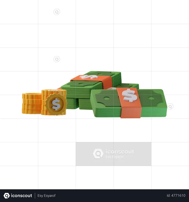 Dinero  3D Icon