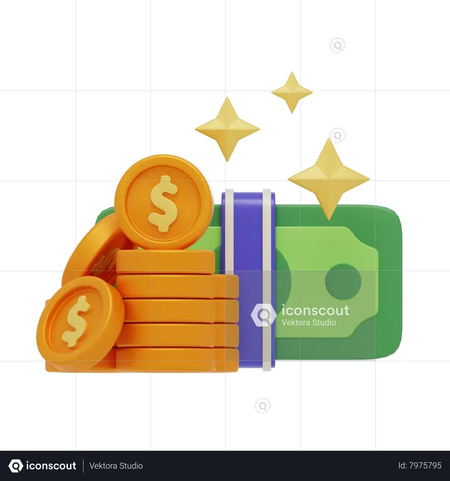 Dinero  3D Icon