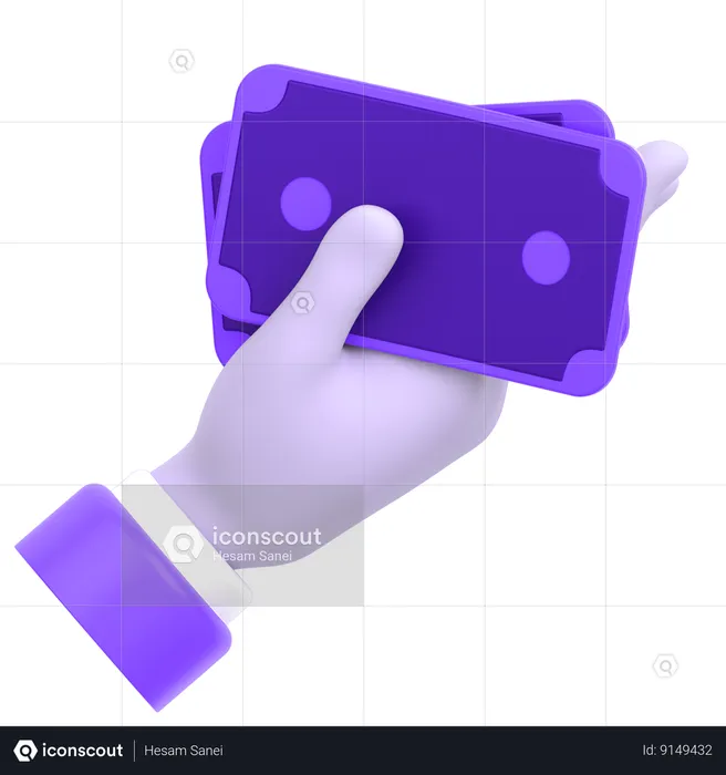 Dinero en efectivo  3D Icon