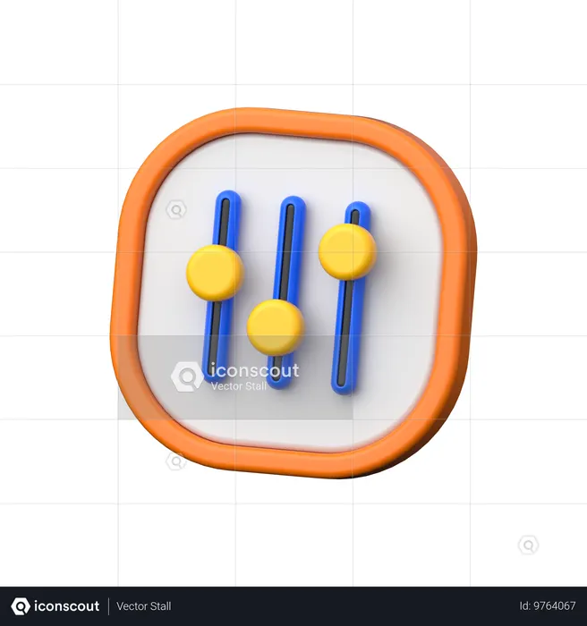 Égaliseur  3D Icon