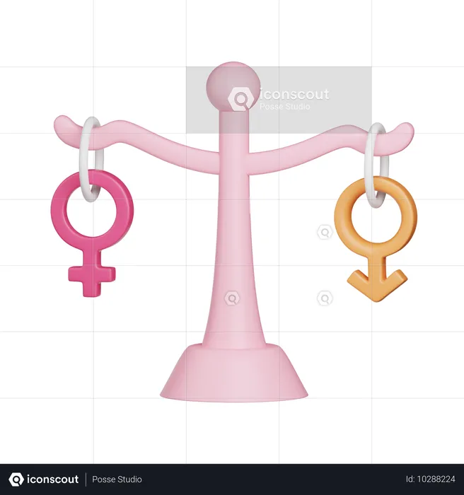 Égalité des sexes  3D Icon