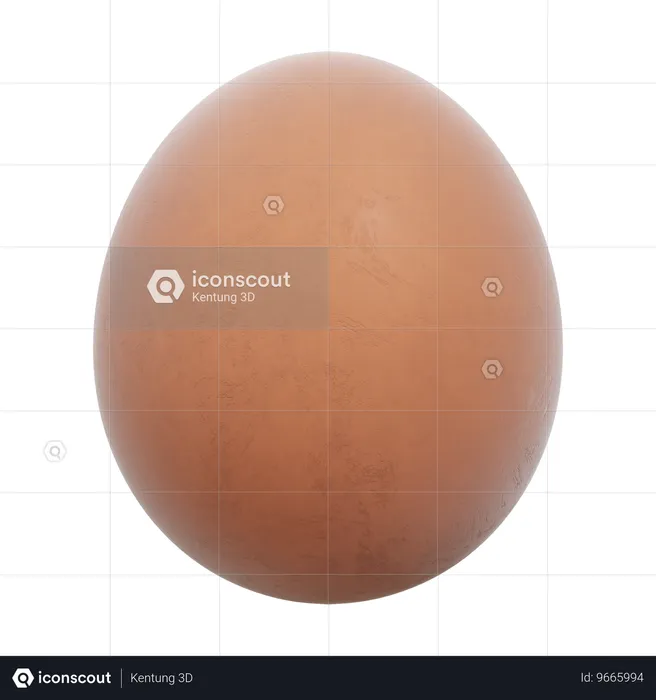 계란  3D Icon