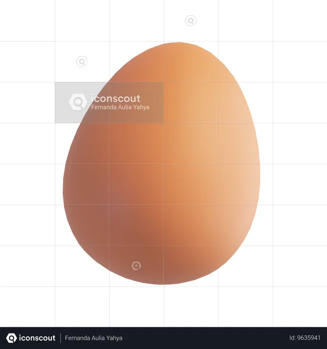 Egg  3D Icon