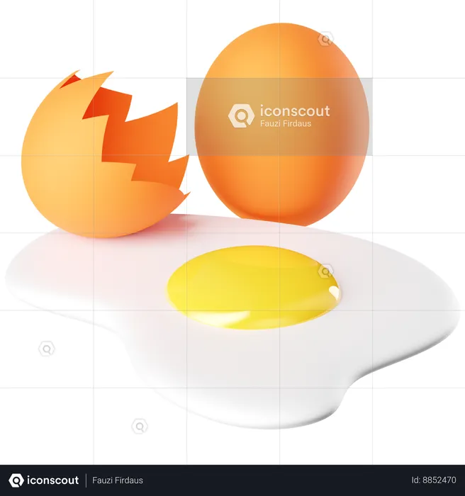 Egg  3D Icon