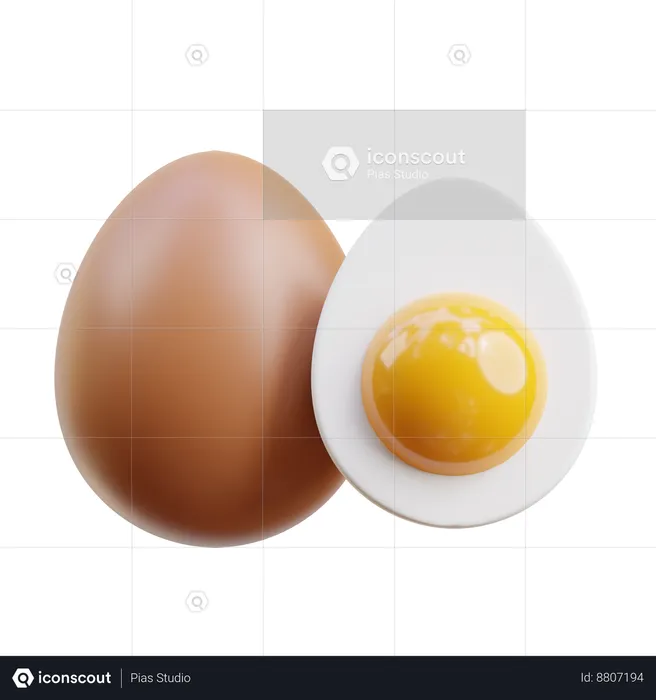 Egg  3D Icon