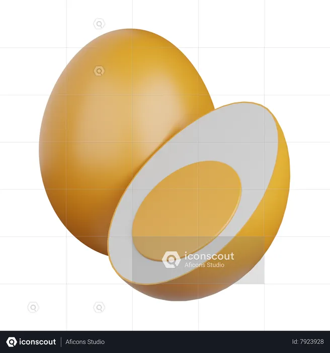 Egg  3D Icon