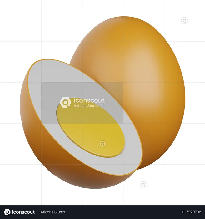 Egg  3D Icon