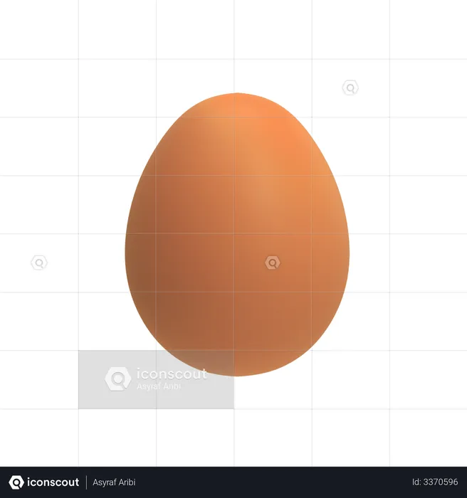 Egg  3D Illustration