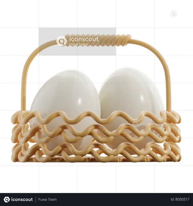 Egg Basket  3D Icon