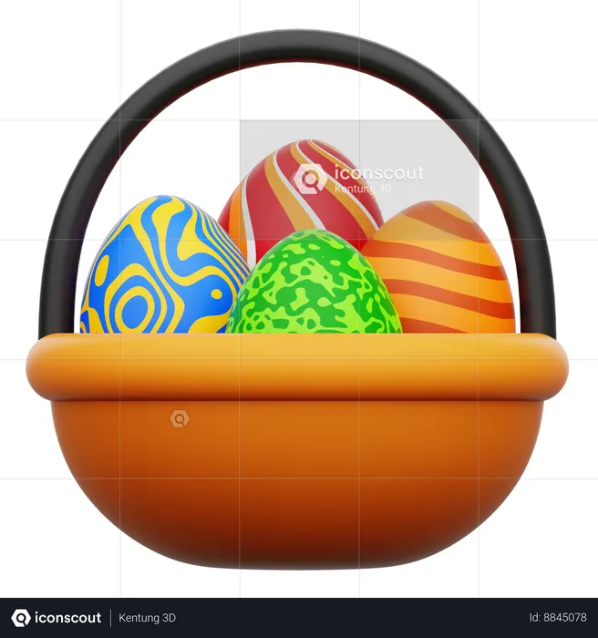 Egg Basket  3D Icon