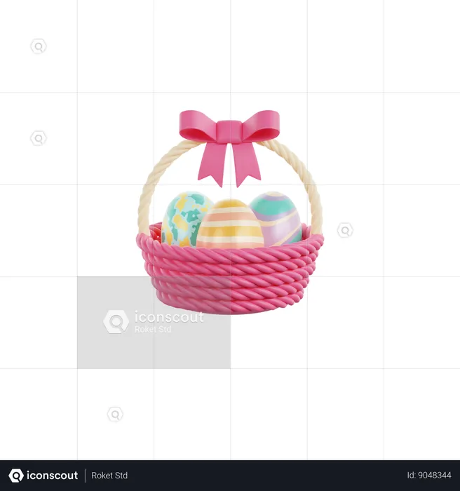 Egg Basket  3D Icon