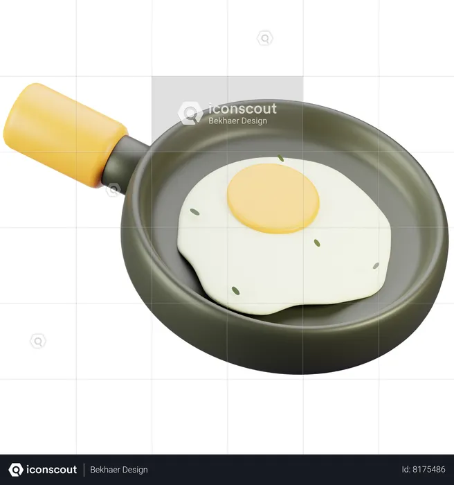 Egg Cooking  3D Icon
