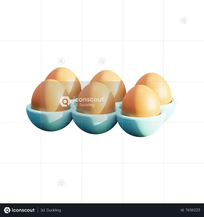 Egg Crate  3D Icon