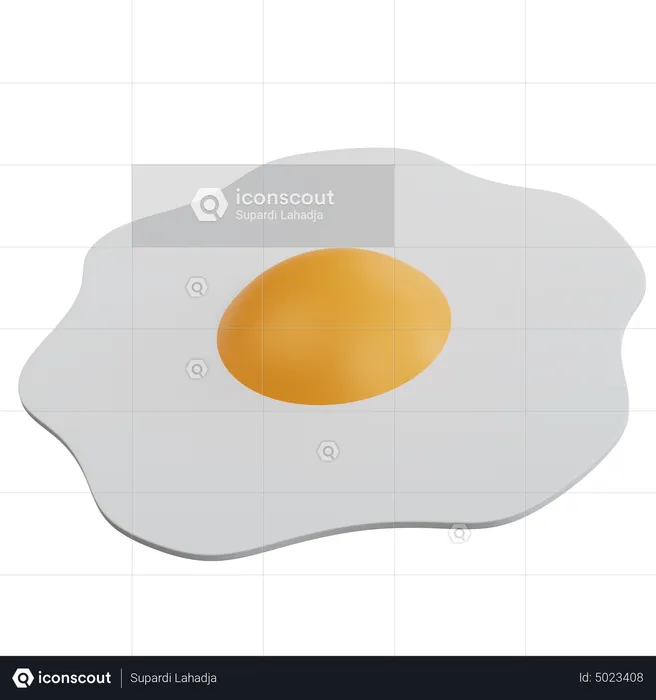Egg Omelet  3D Icon