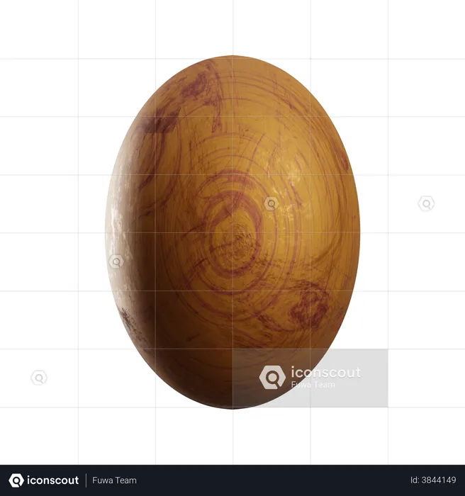 Egg Shape  3D Illustration