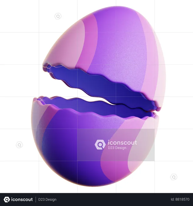 Egg Shell  3D Icon