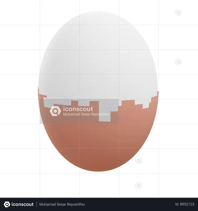 Egg Shell  3D Icon