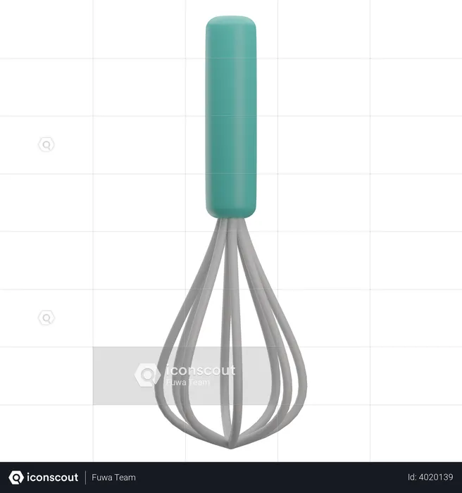 Egg Whisker  3D Illustration