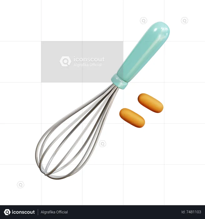 Egg Whiskers  3D Icon