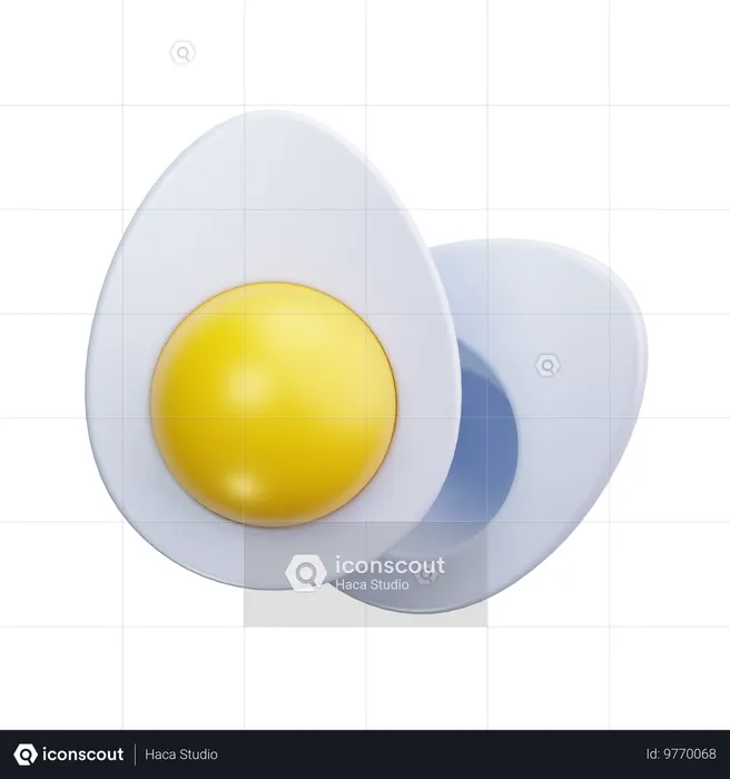 Egg Yolk  3D Icon