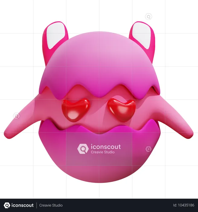 Eggbot Love  3D Icon