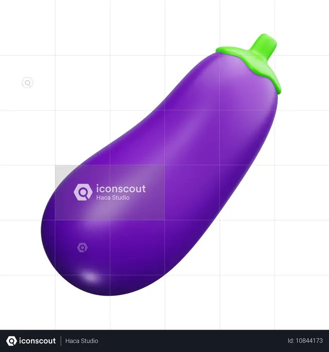 Eggplant  3D Icon