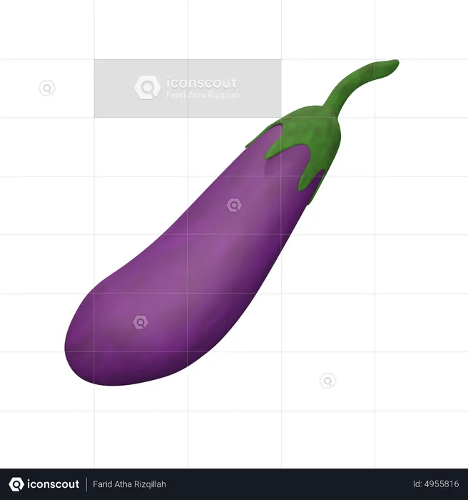 Eggplant  3D Icon