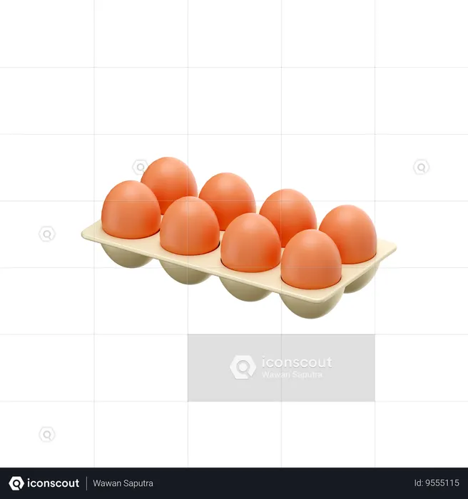 Eggs  3D Icon