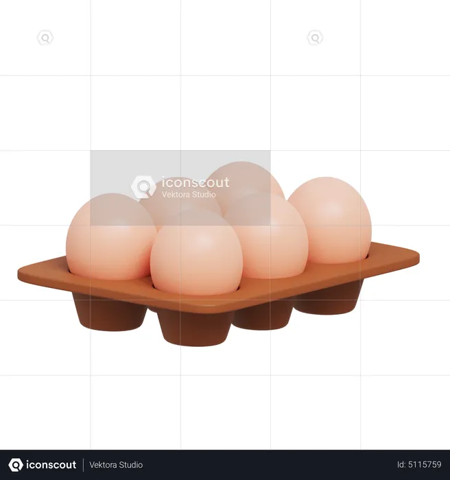 Eggs  3D Icon