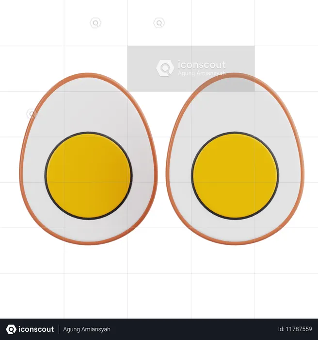 Eggs  3D Icon