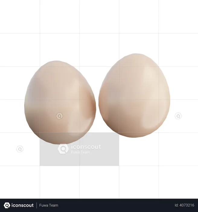 Eggs  3D Illustration