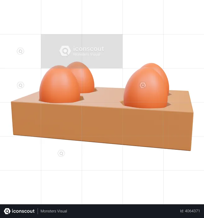 Eggs  3D Illustration