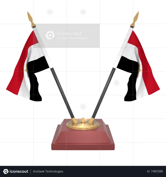 Egypt Flag 3D Icon