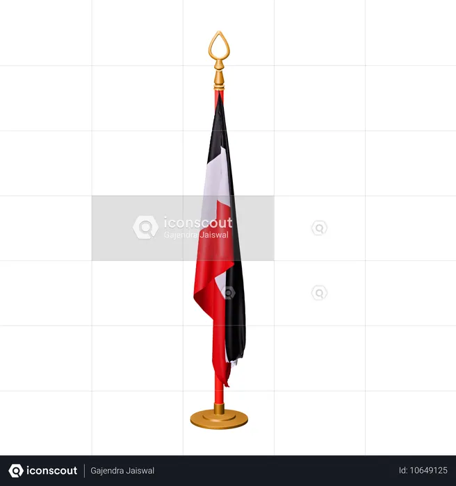 Egypt Flag Flag 3D Icon