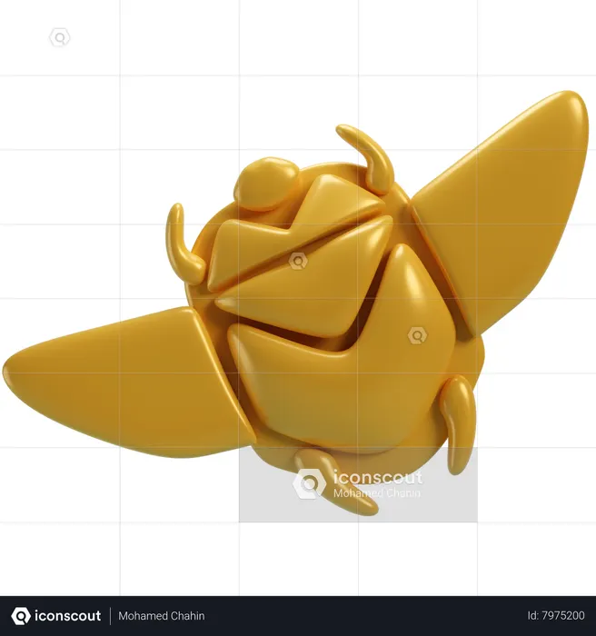 Egypt Scarabaeus Sacer  3D Icon