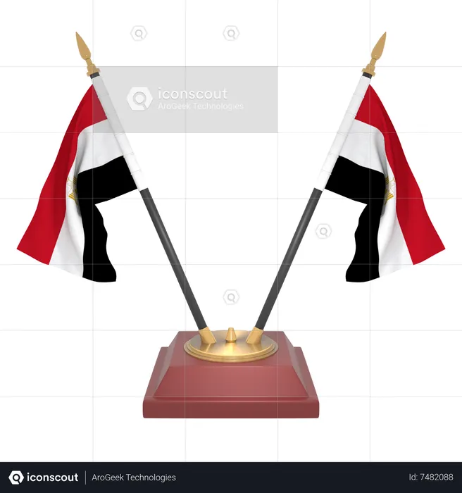 Egypte Flag 3D Icon
