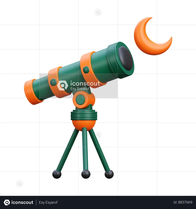 Eid Moon  3D Icon