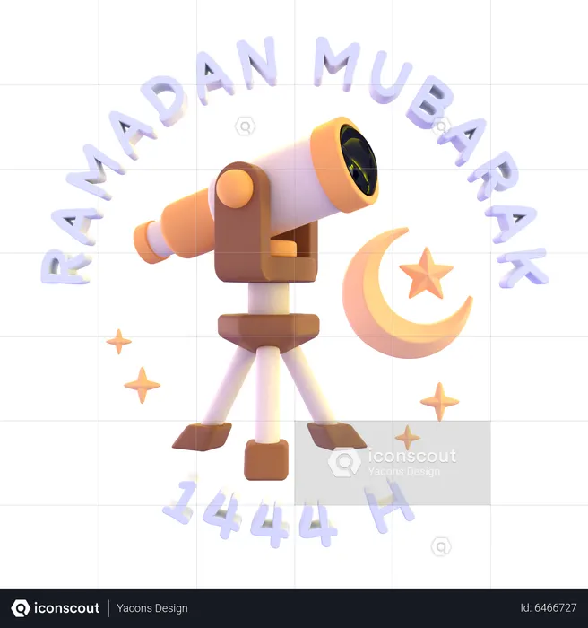 Eid Moon  3D Icon