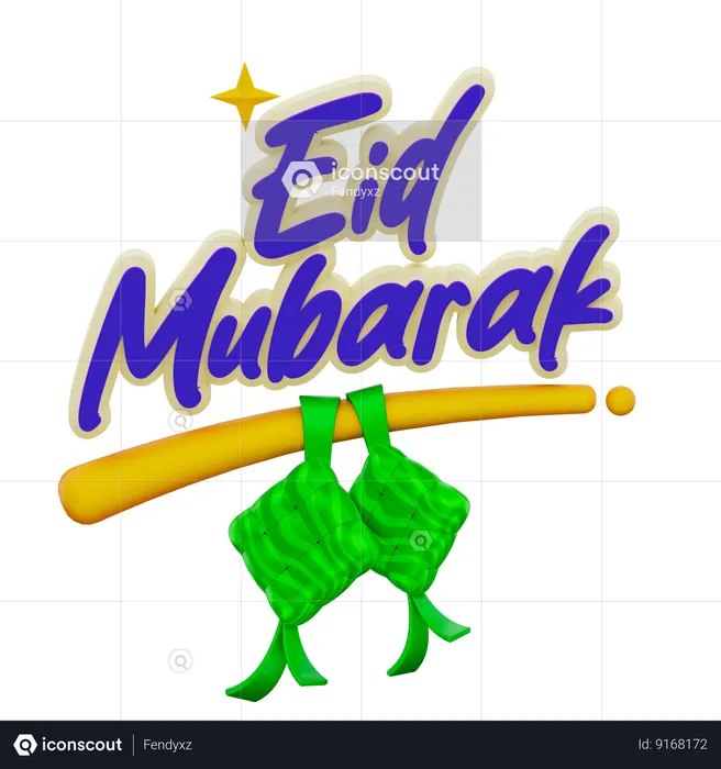 Eid mubarak  3D Icon