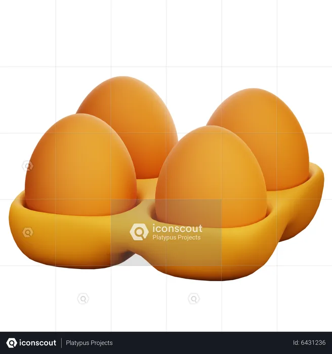 Eier  3D Icon