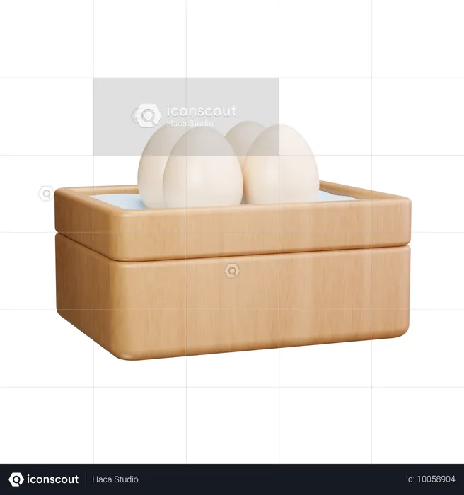 Eier-Box  3D Icon